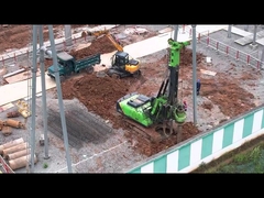 ความกว้างและความลึกในการทํางานของอุปกรณ์เจาะน้ําใต้ดินแบบไฮดรอลิกเต็มสําหรับหมุน