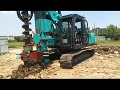 เครื่องเจาะสว่านโรตารี่เกลียวยาวไฮดรอลิก CFA KR80M เครื่องตอกเสาเข็ม