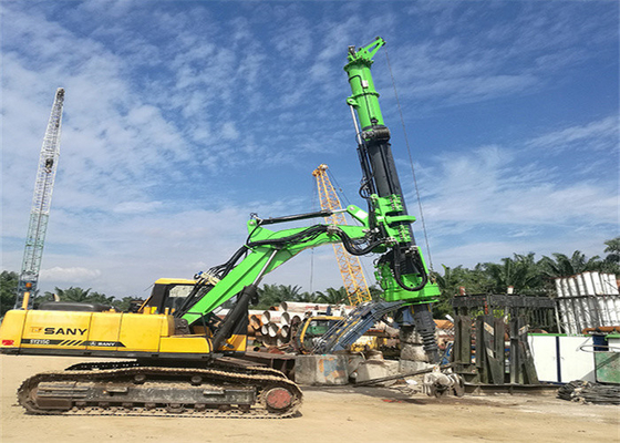 เส้นผ่านศูนย์กลางเจาะ 1200 มม. แท่นขุดเจาะโรตารี่ 30rmp Foundation Hydraulic