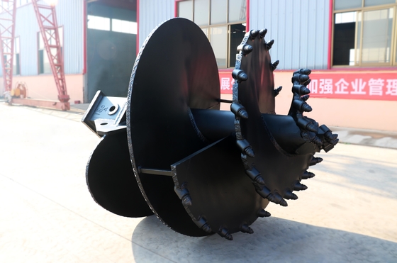 2200mm Conical Auger Drilling Rig เครื่องมือ Rock Core Drill Bucket สำหรับงานก่อสร้าง