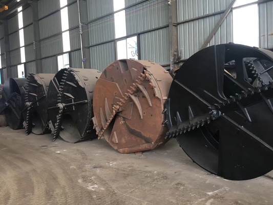 Hard Rock Bit Drilling Bucket เครื่องมือหิน 800 มม. สำหรับอุปกรณ์ขุดเจาะ