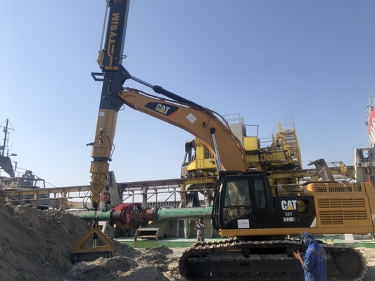 ไฮดรอลิก ClamShell Telescopic Excavator Boom Long Reach Arm รัศมี 5845mm