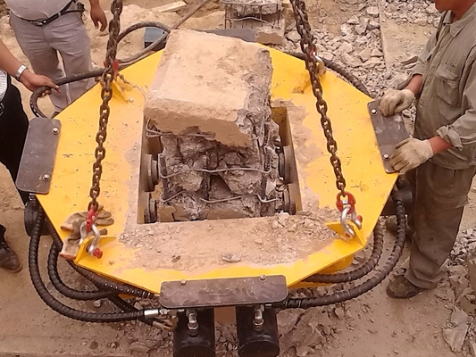 เครื่องตัดหัวเสาเข็มเจาะ 600mm Dia เครื่องตัดคอนกรีตกลม