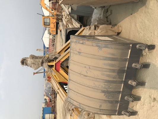Excavator Telescopic Long Boom Arm Bored Piling Foundation Sticks With Clamshell Bucket