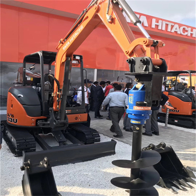 Excavator เครื่องเจาะดิน ไฮดรอลิค Earth Auger สิ่งที่แนบมา งานก่อสร้าง