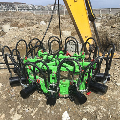 เครื่องตอกเสาเข็มไฮดรอลิคสี่เหลี่ยม 34.3mpa 135mm