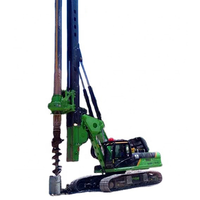 KR220C เครื่องตอกเสาเข็มแบบหมุน เครื่องเจาะคอนกรีต รูเล็ก 60 ม./นาที