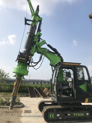 เครื่องเจาะเสาเข็มไฮดรอลิก Borehole One Stop Service 24m Power Head Crawler