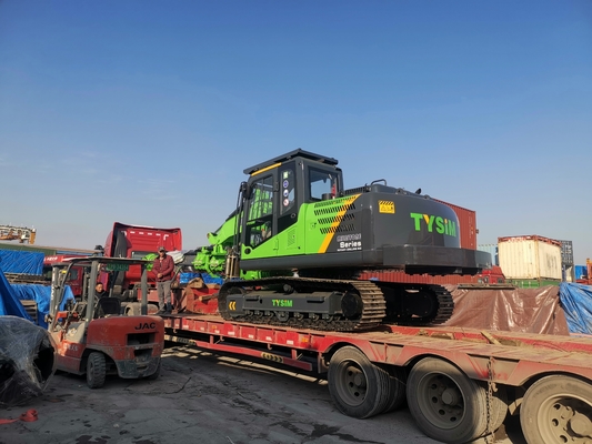 งานก่อสร้างแท่นขุดเจาะแบบหมุนเครื่อง 50kN.M เสาเข็มไฮดรอลิก