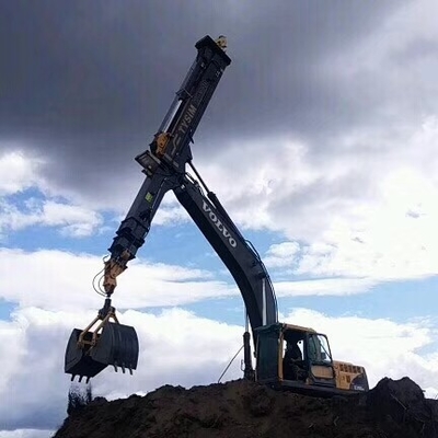 Swing Articulating Boom แขนยืดไสลด์ KM220 Long Reach Boom Excavator Rocker