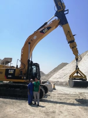 APIE KM220 อุปกรณ์ขุดที่ประสิทธิภาพและหลากหลาย Clamshell มือโทรทรรศน์ด้วยความลึก 22m
