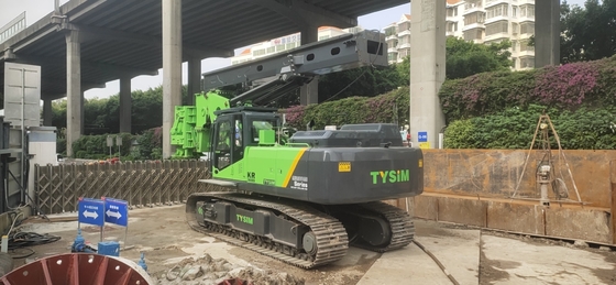 Deep Foundation Borehole Piling Machine High Power Engine Drilling Rotary Hydraulic