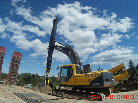 KM150 Clamshell Telescopic Arm Long Boom Excavator ไฮดรอลิกซิลินเดอร์ 3.6t