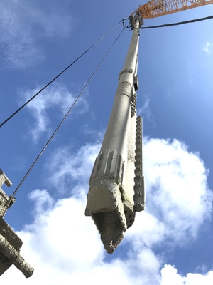 1.2m3 อุปกรณ์การปรับปรุงพื้นที่ไฟฟ้า Vibroflot 300kN 6 Bar