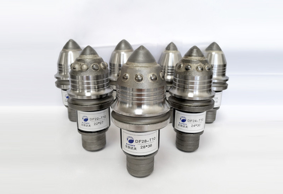 เครื่องก่อสร้าง คาร์ไบด์ ลูกกระสุน ฟันกลม ราง Chisel สําหรับเจาะ Rig
