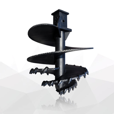 การเจาะหิน โคเนียล Auger ถัง Slag Single Auger กับฟันเรียบสําหรับชั้นหินทราย