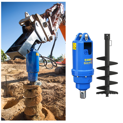 1.5-4 ตัน Mini Excavator Drill กว้าง เครื่องเจาะดินที่กําหนดเอง สําหรับ Excavator