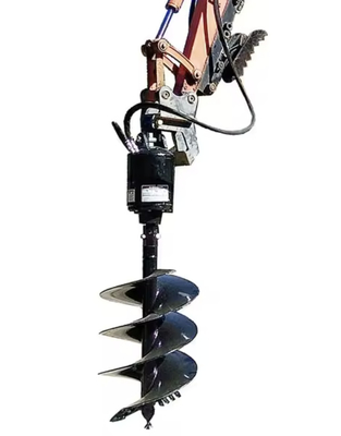 หนาภาระ Tube Auger ขับยนต์ Backhoe ไฮดรอลิก ดิน Auger กล่องสําหรับขาย
