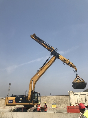 KM220 ไฮดรอลิก พับแขน ผ้าม่าน โรบอติก ขนาดเล็ก Loader Extraction ขนาดใหญ่ Telescopic Arm แบบกระจาย