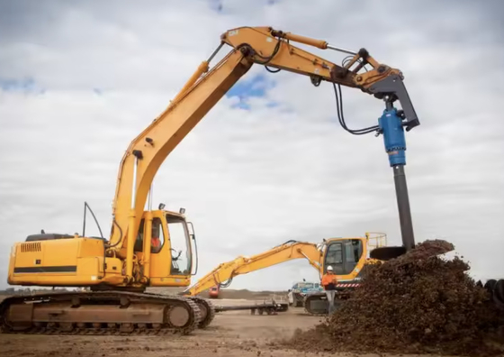 ตัวเลือกการเชื่อมเชือก Top Hydraulic Earth Auger AP3500 ด้วยความเร็วหมุน 10-88 Rpm