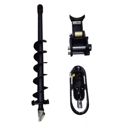 1-2t Excavator Backhoe Hydraulic Earth Auger Drill พร้อมเครื่องเจาะ S4