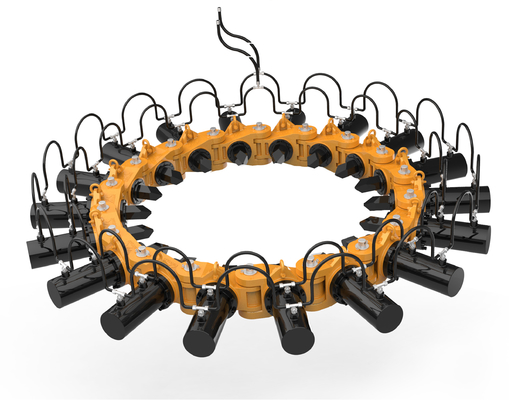 ประสิทธิภาพ 400-500 มม ความยาว ไฮดรอลิกพีลเบรกเกอร์สําหรับ 10 ตัน Excavator