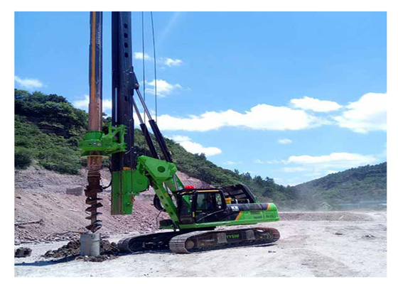 64m 2000mm Ground Hole เครื่องตอกเสาเข็มโรตารี่เครื่องเจาะน้ำบาดาลไฮดรอลิกแบบเต็ม