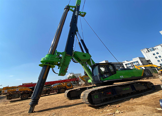 Tysim 26m 2000mm Auger Drilling Rig เครื่องเจาะโรตารี่ไฮดรอลิก