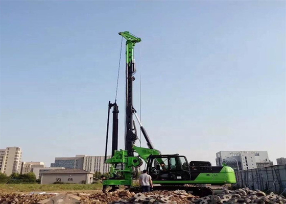 เครื่องตอกเสาเข็มไฮดรอลิกขนาดใหญ่ 90kNm Crawler Crawler Pile Driver 36m