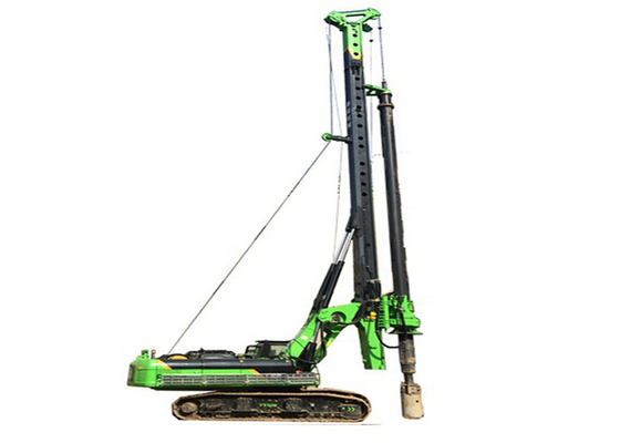 เครื่องตอกเสาเข็มไฮดรอลิก 360KnM 6000mm โรตารี่ 60m / นาทีเครื่องเจาะหลุมเจาะอุตสาหกรรม