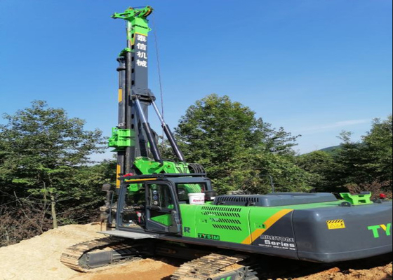 75Kn 20m ไฮดรอลิก Borehole โรตารี่เครื่องเจาะโรตารี่ 26rpm