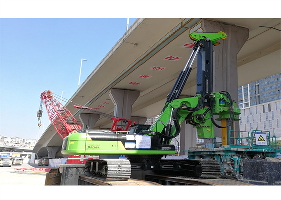 Telescopic Headroom Piling Rig 200kN Crowd Force 20t ความสูงสั้น 30rpm