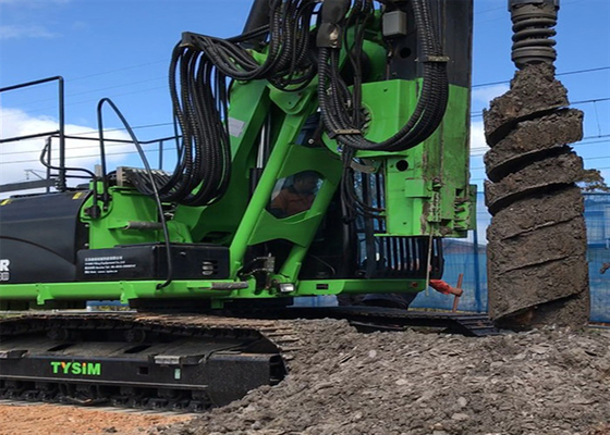 272L/Min มัลติฟังก์ชั่น Highway Auger Pile Driver 28m Crawler Mounted Drill Rig