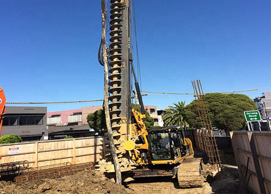34.3MPa แท่นขุดเจาะแบบมัลติฟังก์ชั่น 150kNm เครื่องเจาะสว่านโรตารี่ CFA Foundation Pile Drill Rig