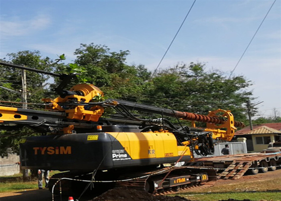 เครื่องตอกเสาเข็ม CFA 35t 2.8km / H เครื่องตอกเสาเข็มไฮดรอลิก 78m / Min