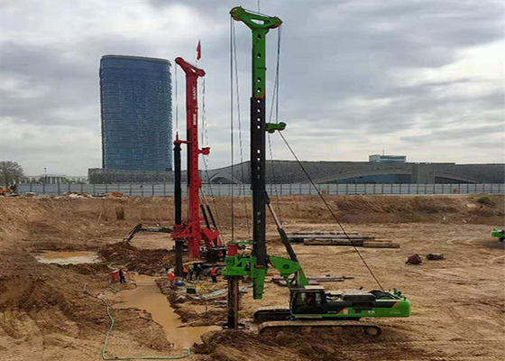 KR125M 15m CFA เครื่องเจาะไฮดรอลิกสำหรับงานก่อสร้าง 60m / Min