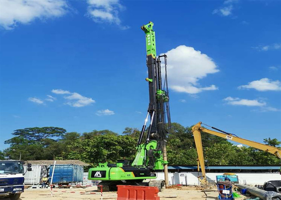 51m 220kNm ไฮดรอลิกโรตารี่ตอกเสาเข็มเครื่องเจาะสว่าน 34.3MPa