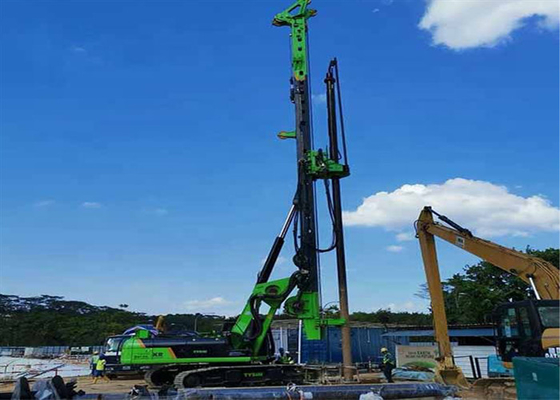 แท่นขุดเจาะอเนกประสงค์ 20m 51m CFA 34.3MPa หัวสว่านโรตารี่ไฮดรอลิก