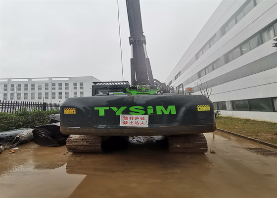 เครื่องเจาะตีนตะขาบไฮดรอลิกขนาด 1000mm 1200mm 35m อุปกรณ์ตอกเสาเข็มมือสอง