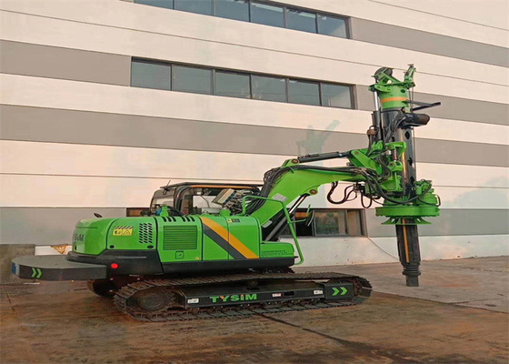 50kNm 34.3mpa Pile Driver Attachment อุปกรณ์ก่อสร้างโยธา Mesin Bor Sumur Hidrolik