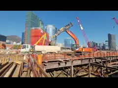 ไฮดรอลิก ClamShell Telescopic Excavator Boom Long Reach Arm รัศมี 5845mm